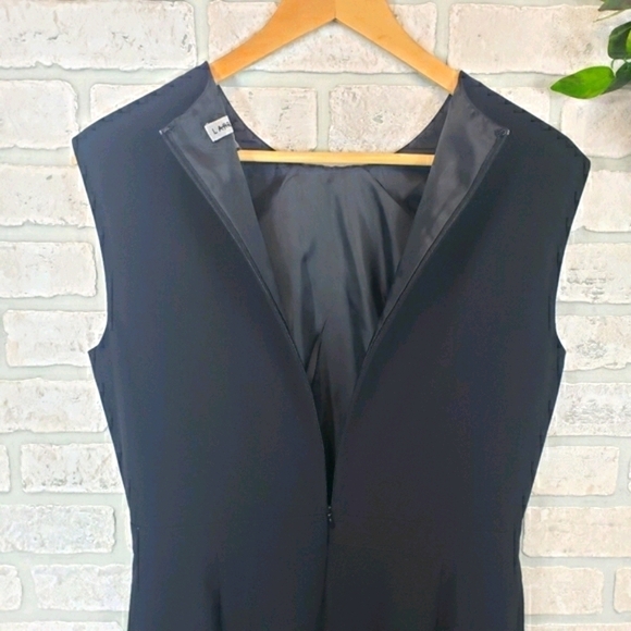 LARRY LEVINE Formal Sleeveless Dress Black Size 8 - Picture 7 of 12